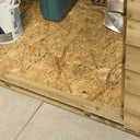 4' x 3' Traditional Overlap Windowless Single Door Apex Shed