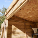 4' x 4' Premier Shiplap Windowless Double Door Pent Shed