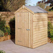 4' x 4' Premier Shiplap Windowless Single Door Apex Shed