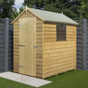4' x 6' Traditional Overlap Single Door Apex Shed