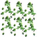 6 x 120cm Artificial Hanging Trailing Plant Alocasia Dragon Scale Green