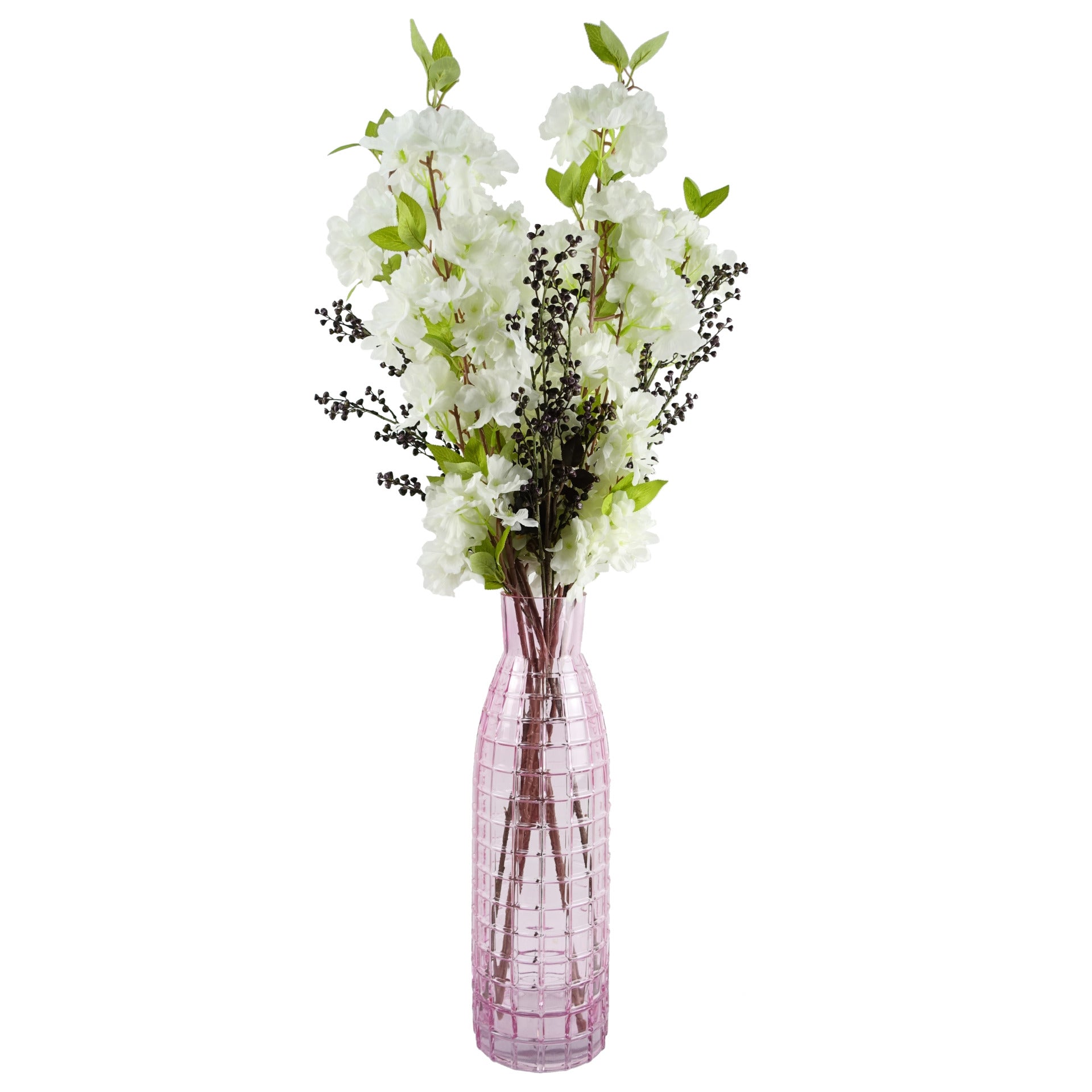 100cm White Artificial Blossom Stem