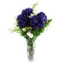 80cm Artificial White Wild Rose Stem - 6 Flowers
