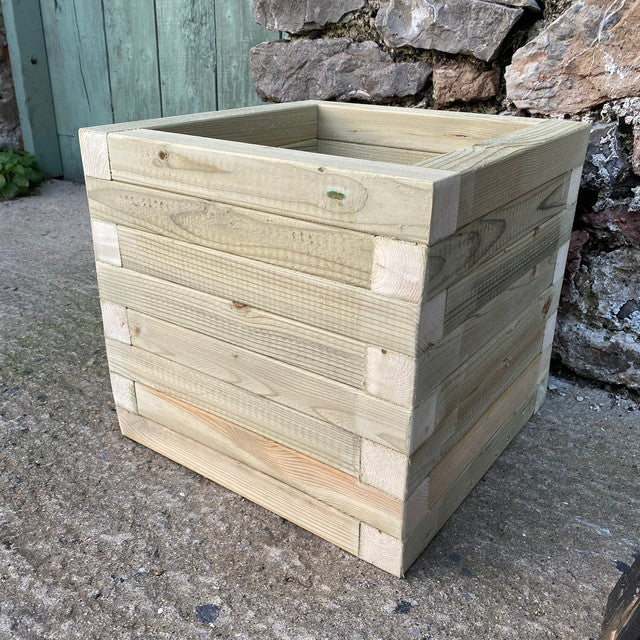 40cm Customisable Wooden Trough Planter