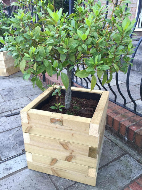 40cm Customisable Wooden Trough Planter