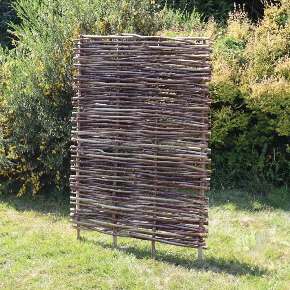 Capped Hazel Hurdle Fence Panel Premium Weave