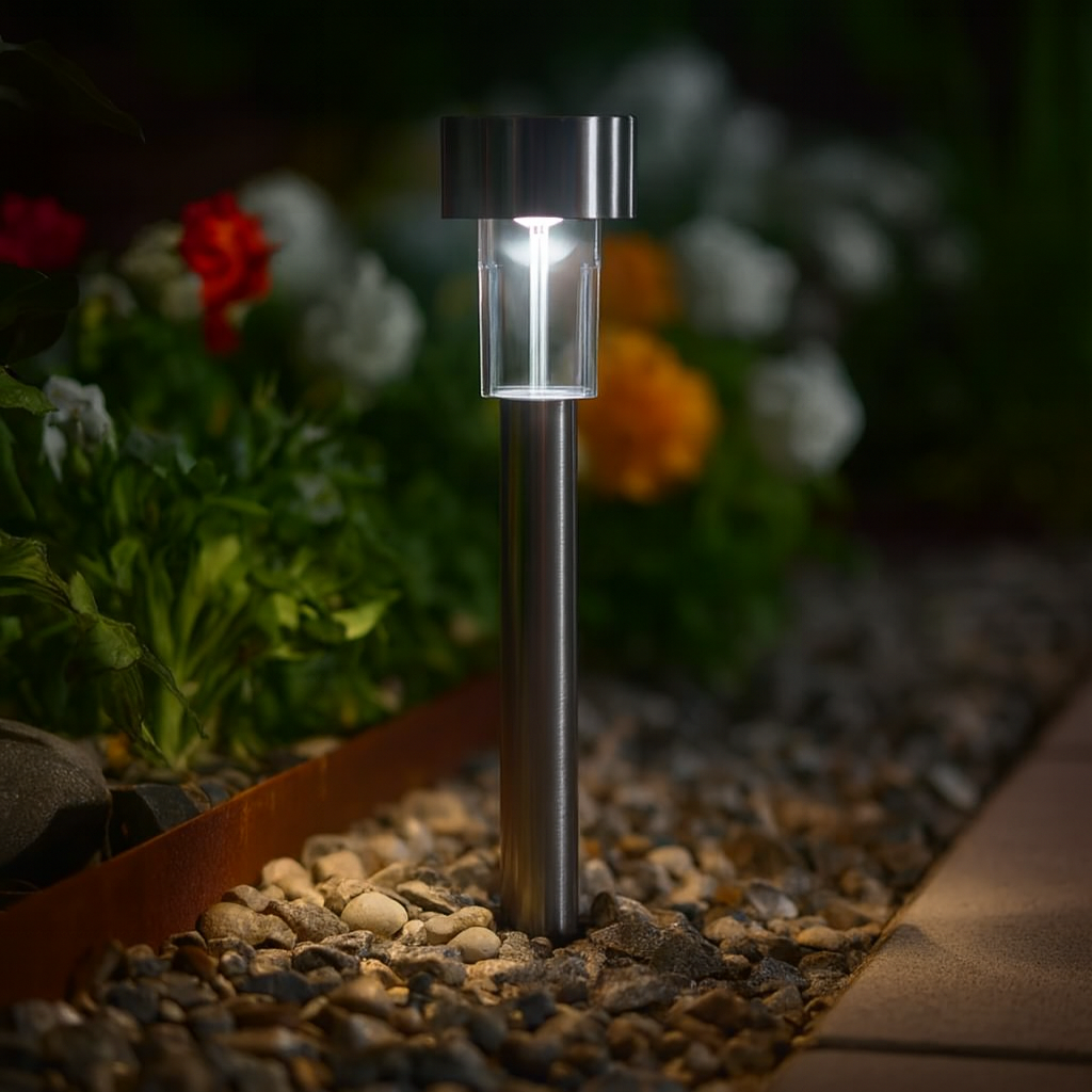12 Solar Garden Lights with Stake & Automatic Sensor