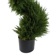 120cm Premium Artificial Spiral Cypress with pot