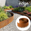 500cm Corten Steel Lawn Edging Roll with Teeth