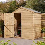 6' x 4' Premier Shiplap Windowless Single Door Apex Shed