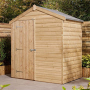 6' x 4' Premier Shiplap Windowless Single Door Apex Shed