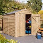 6' x 8' Premier Shiplap Windowless Double Door Apex Shed
