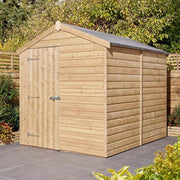 6' x 8' Premier Shiplap Windowless Single Door Apex Shed