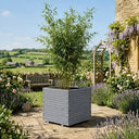 Wooden Pine Raised Cube Planter #60cm(L) x 60cm(W) x 60cm(H) #Grey
