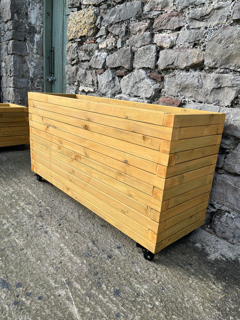 60cm Customisable Wooden Trough Planter
