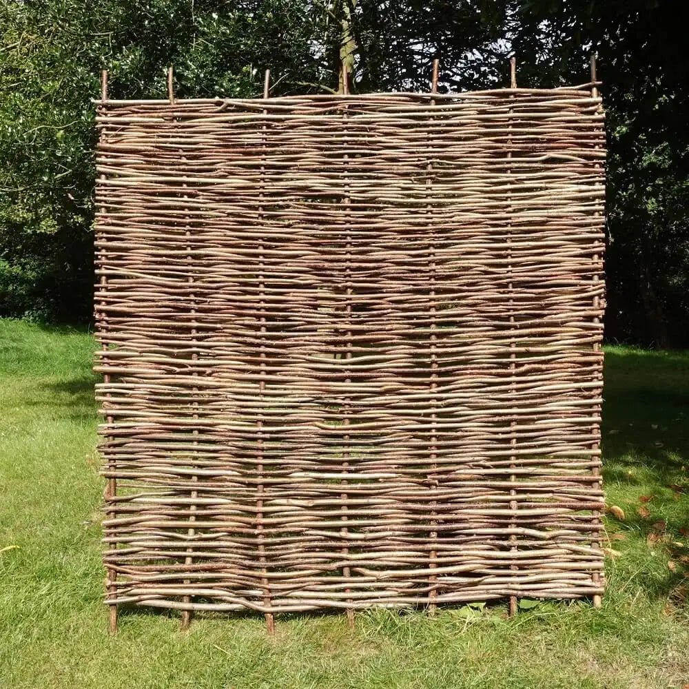 Hazel Hurdle Fence Panel Premium Weave – Woven Wood