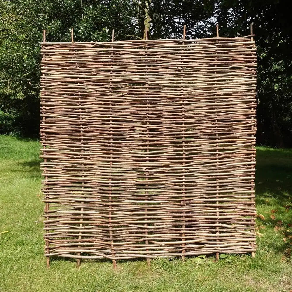 Hazel Hurdle Fence Panel Premium Weave - Woven Wood