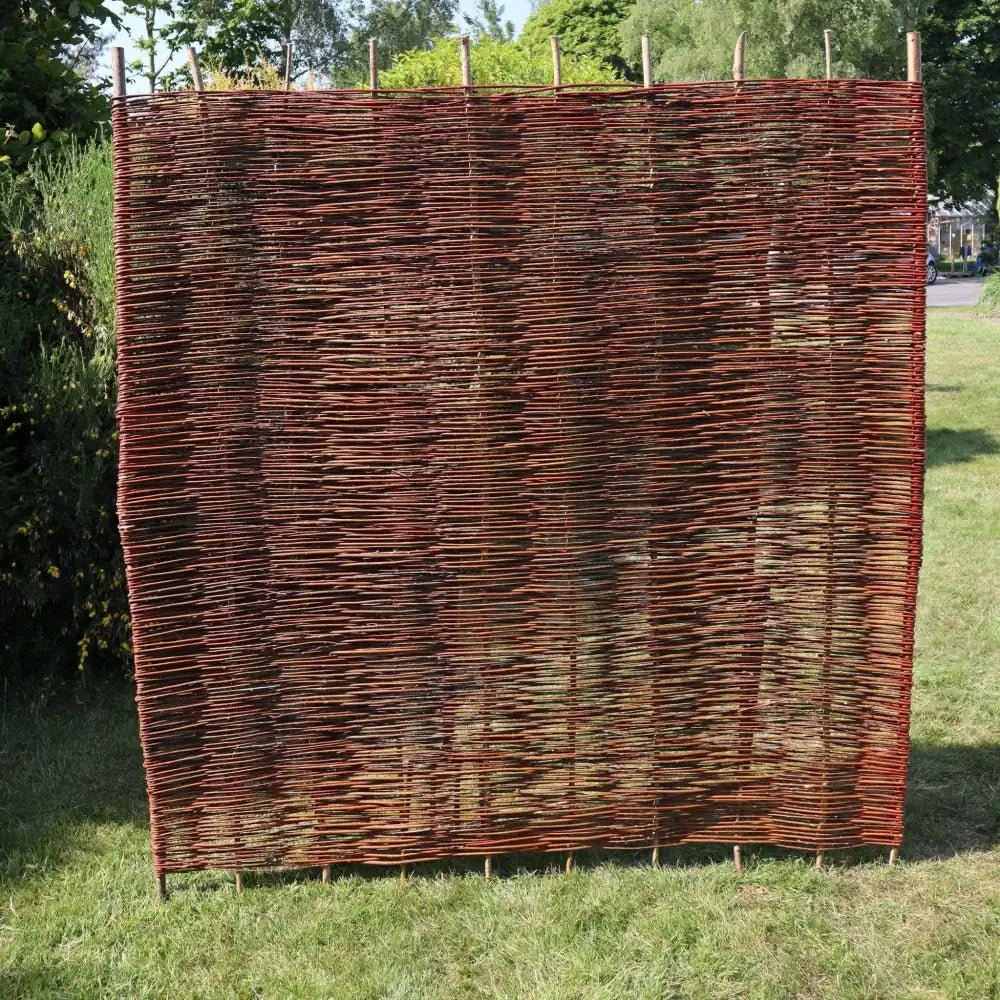 Robust and Rustic Willow Fence Panel