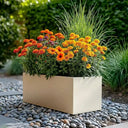 70cm Zinc Galvanised Cream Trough Planter - image 11
