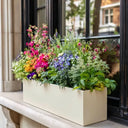70cm Zinc Galvanised Cream Trough Planter - image 12
