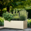 70cm Zinc Galvanised Cream Trough Planter - image 14