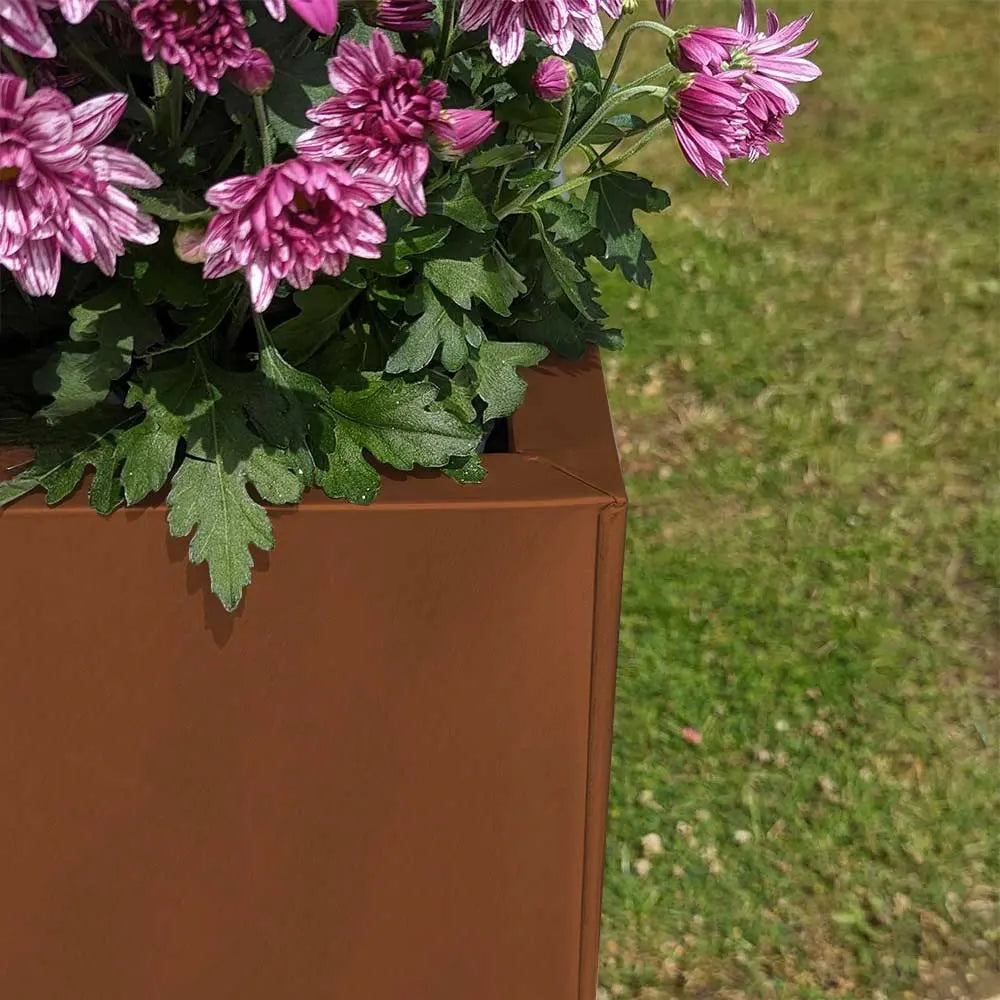 75cm Long Zinc Galvanised Copper 90cm Tall Trough Planter