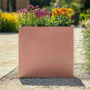 75cm Long Zinc Galvanised Rose Gold 90cm Tall Trough Planter