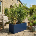 75cm Zinc Galvanised Blue Trough Planter