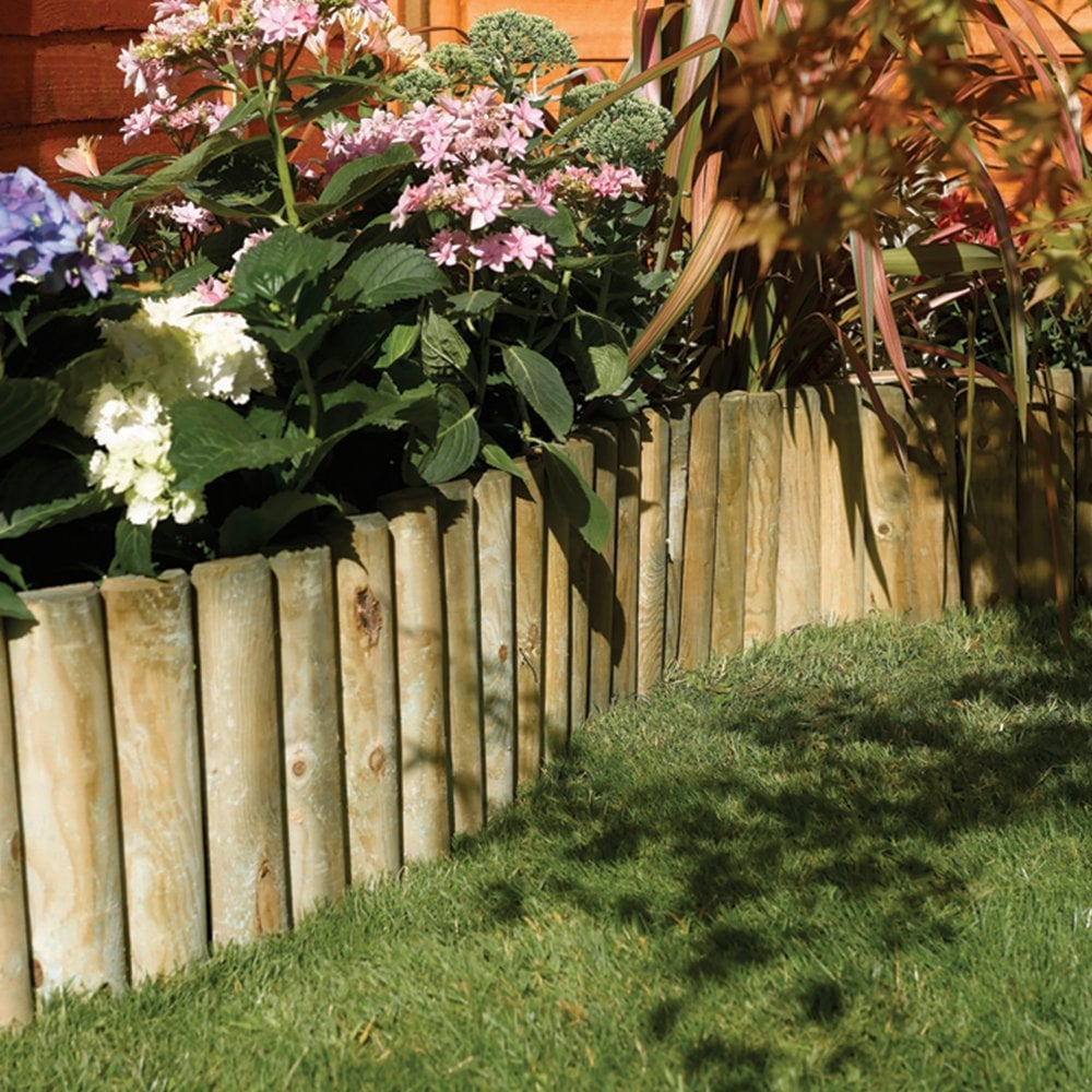 Lawn Edging Rolls – Woven Wood