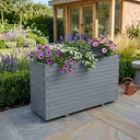 Wooden Pine Raised Tall Trough Planter