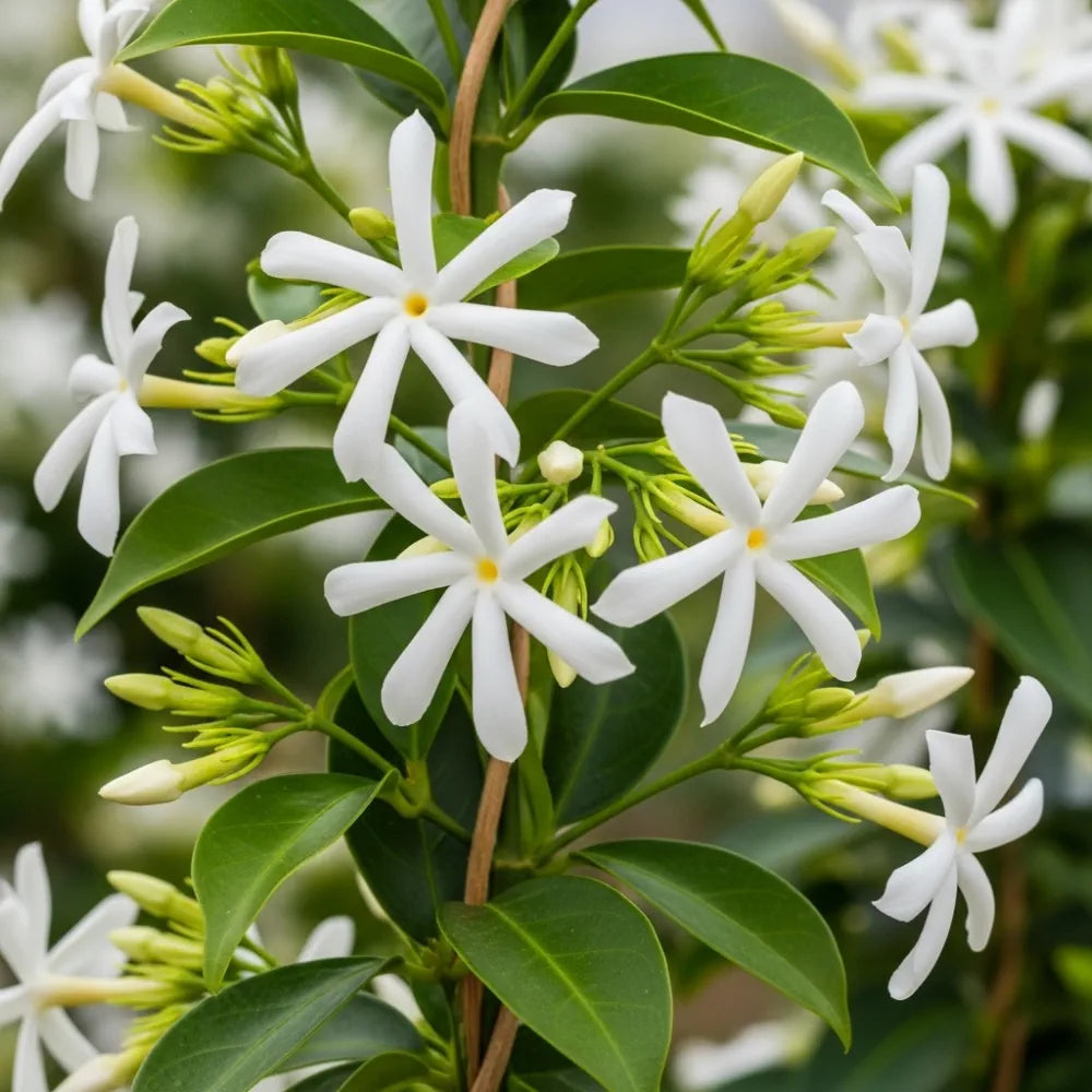 4ft Star Jasmine | Trachelospermum jasminoides | Pyramid Trained | 3L ...