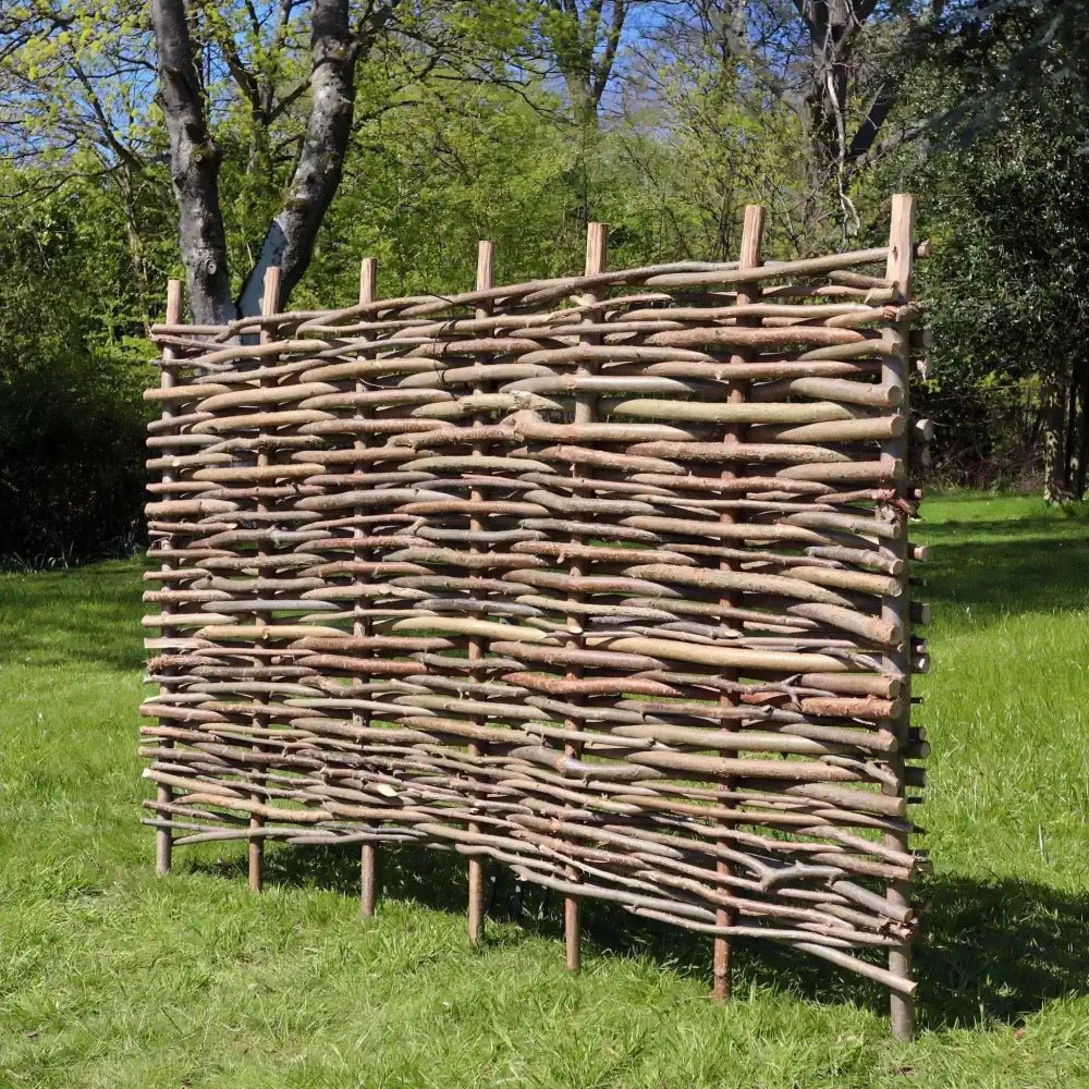 High Quality: Woven Wood's hazel hurdles are made from high-quality materials and construction methods, ensuring that they will last for many years to come