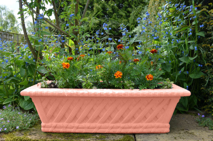 85cm Belton Tapered Stone Trough Planter