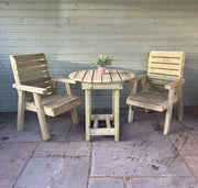 Clover Bistro Table Set with 2 Chairs