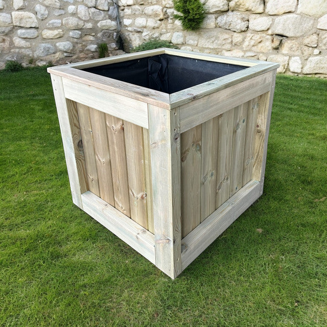 100cm Customisable Wooden Cube Planter