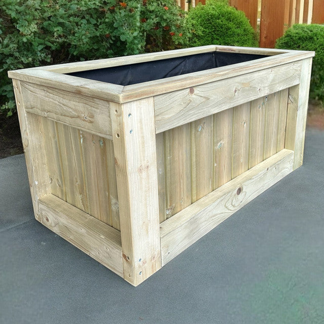 150cm Customisable Wooden Trough Planter