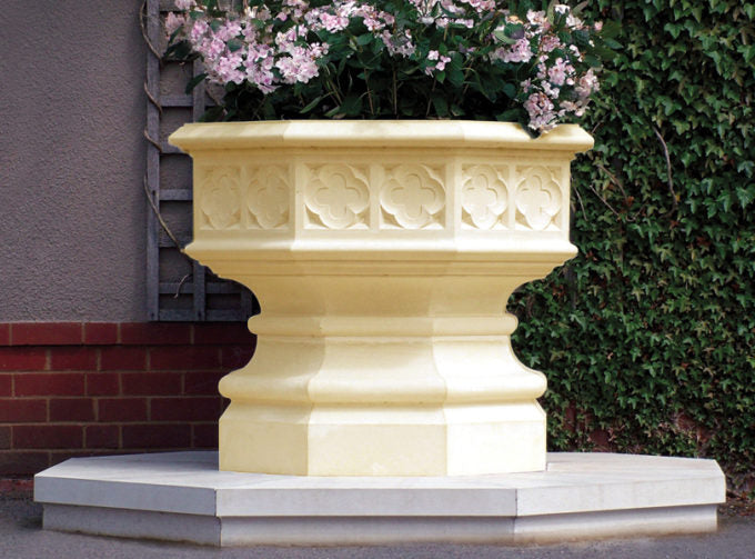 80cm Gothic Jardiniere Stone Planter