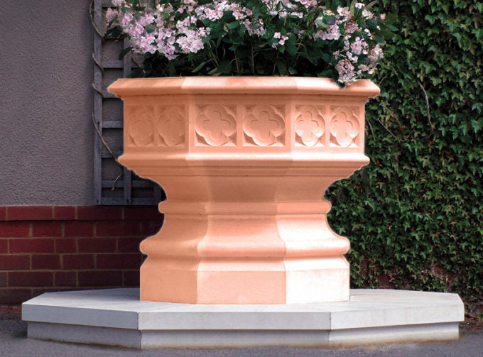 80cm Gothic Jardiniere Stone Planter