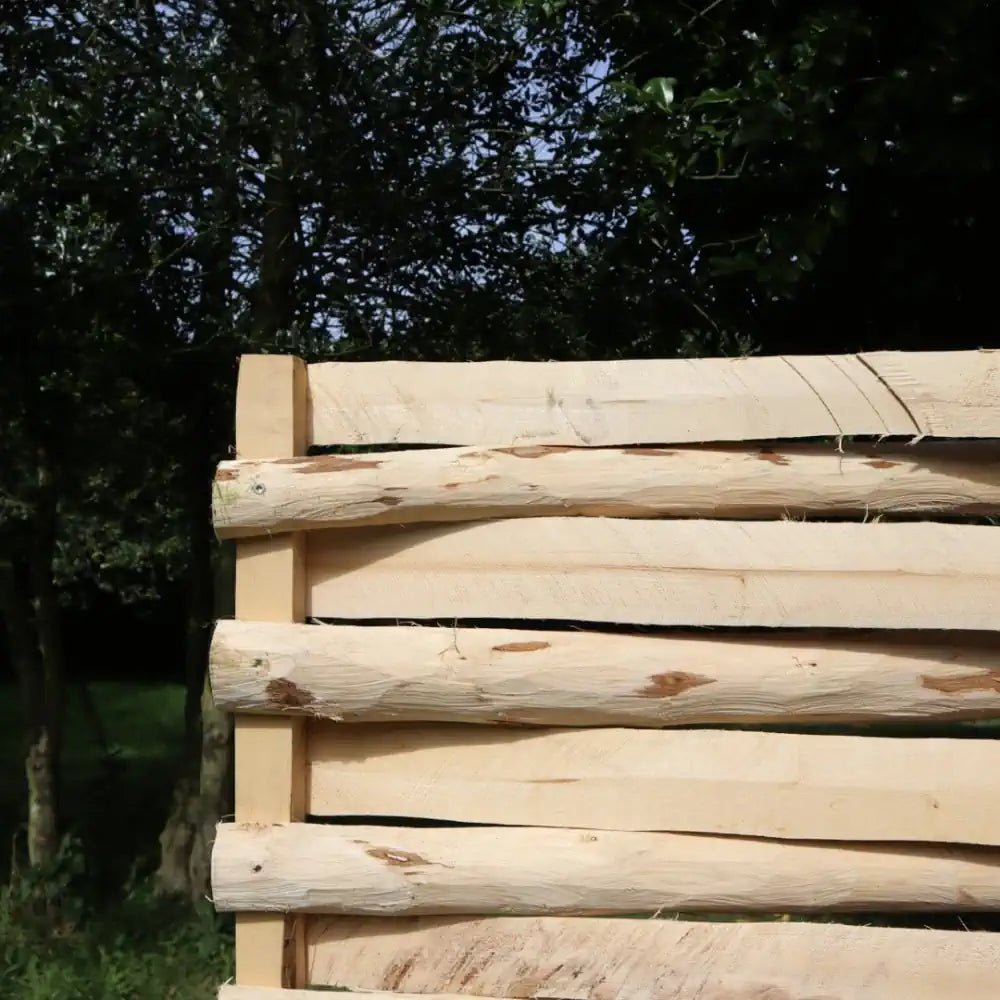 Contemporary Split Uni-Weave Chestnut Hurdle - Woven Wood #Gray #70cm