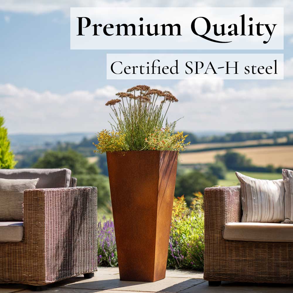 Corten Steel Planter SPA-H Steel