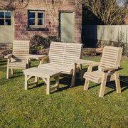 Ergo Multi Set Four Seat with Coffee Table, 1 Bench, 2 Chairs & 2 Angled Trays