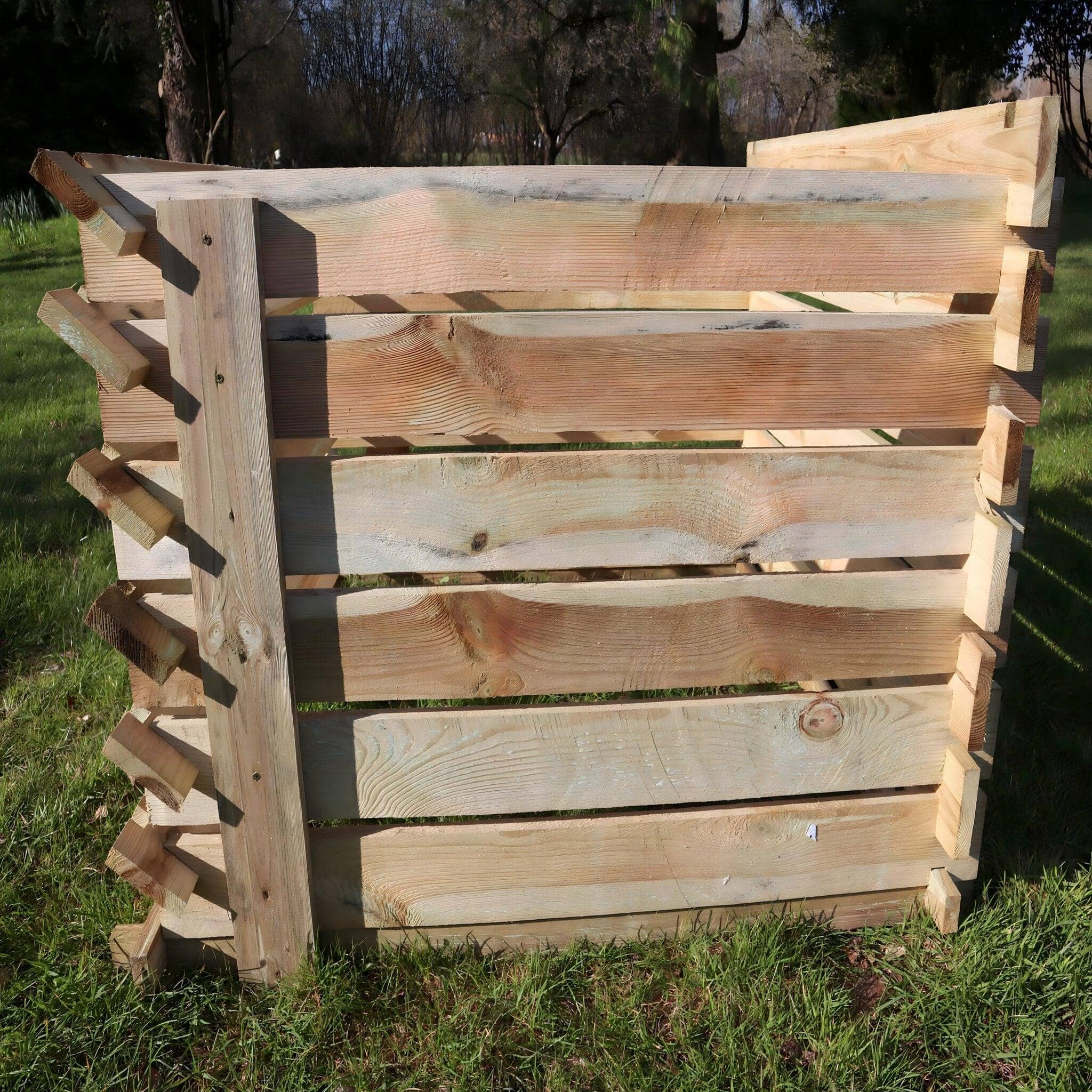 897 Litre Easy Fill Wooden Compost Bin by Woven Wood™