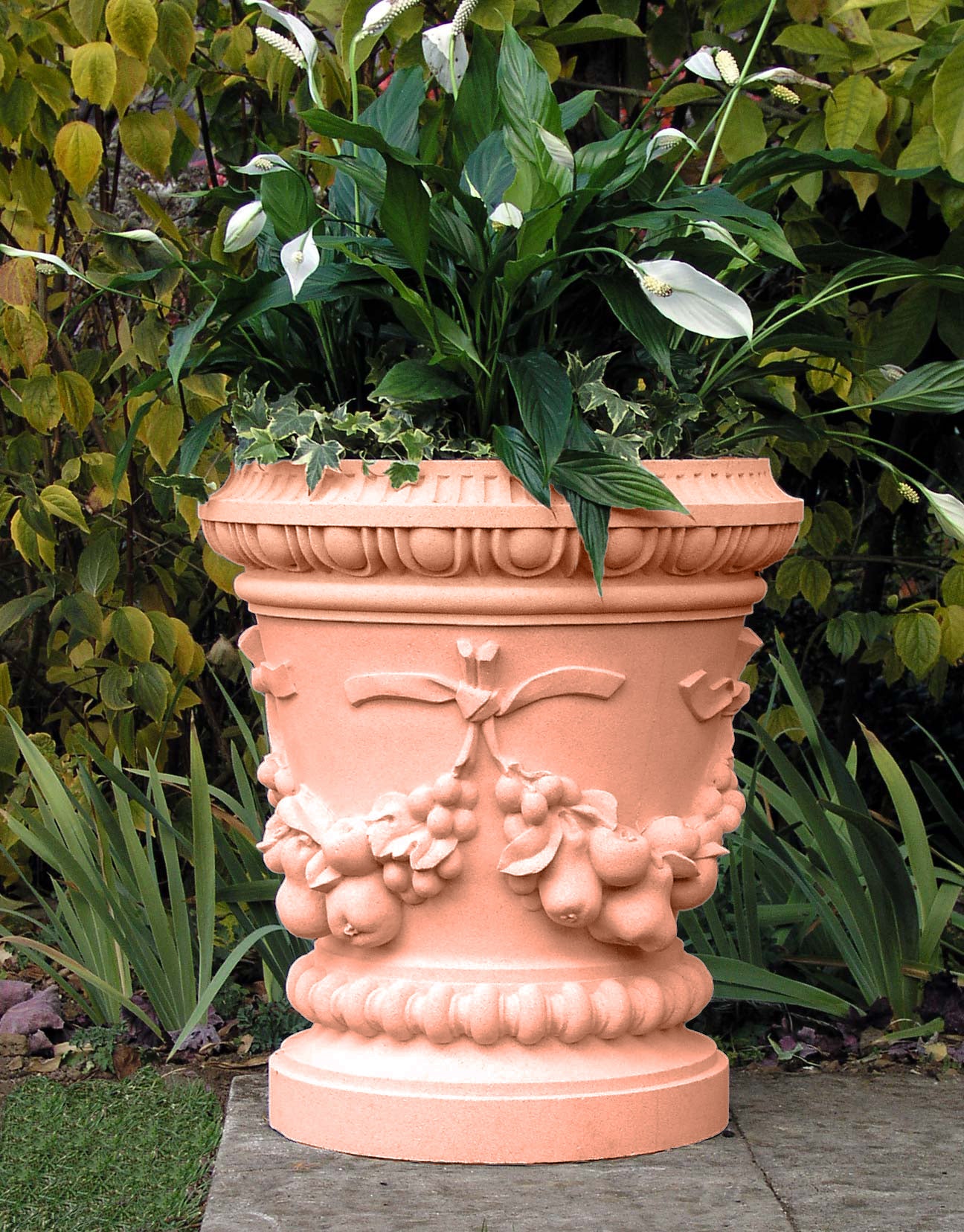 52cm Festooned Jardiniere Stone Planter