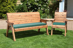Four Seater Companion Set Angled Green