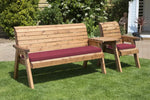 Four Seater Companion Set Straight Burgundy