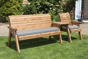 Four Seater Companion Set Straight Grey