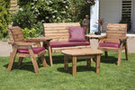 Four Seater Multi Set Burgundy