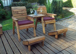 Deluxe Lounger Set Straight Burgundy