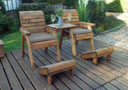 Deluxe Lounger Set Straight Grey