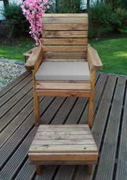 One Seater Lounger Grey